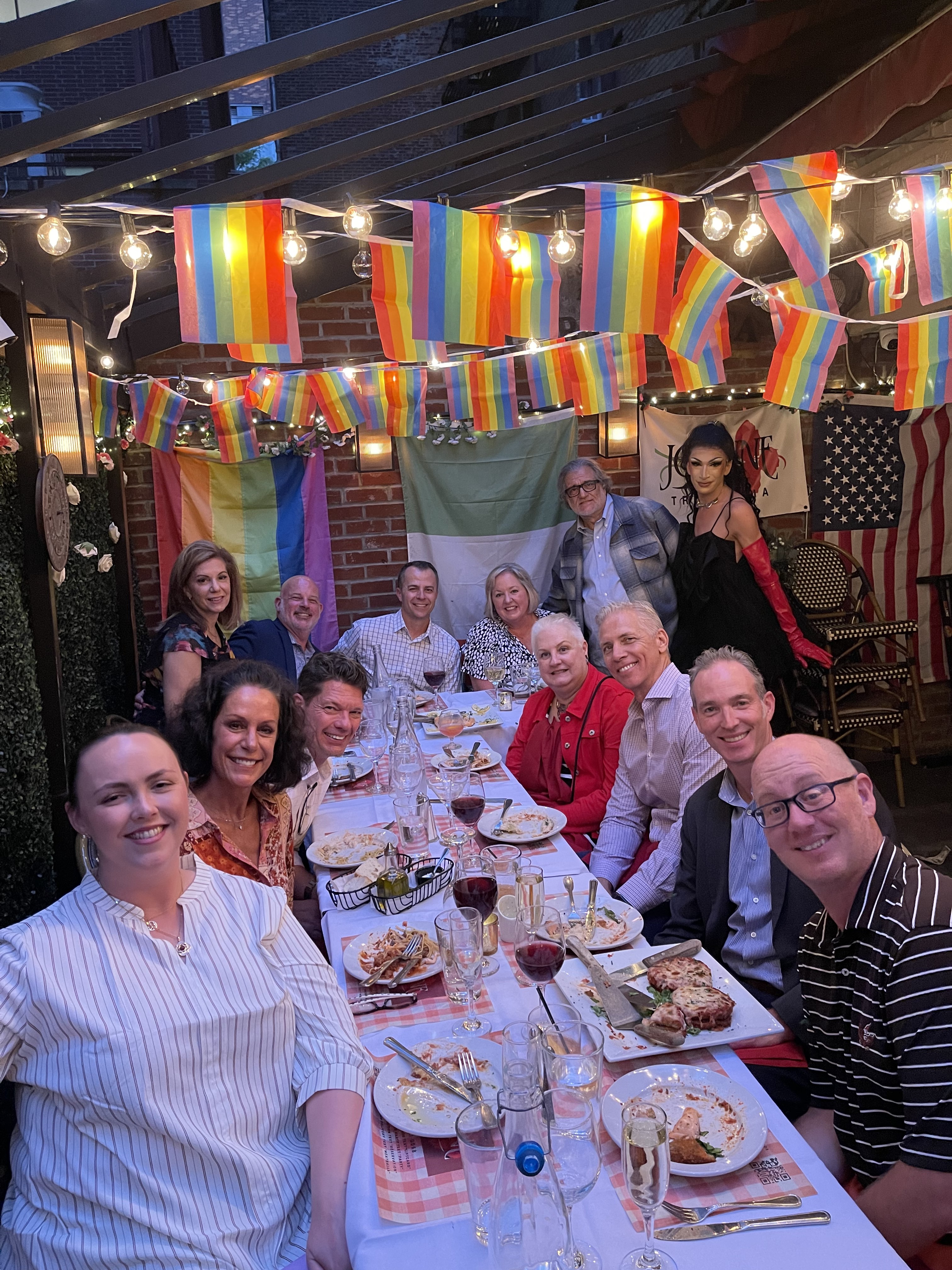 Private event at Joanne Trattoria outdoor patio